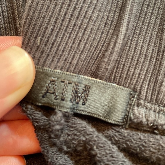 ATM Anthony Thomas Melillo French Terry Sweatpants Black sz M - Picture 6 of 9